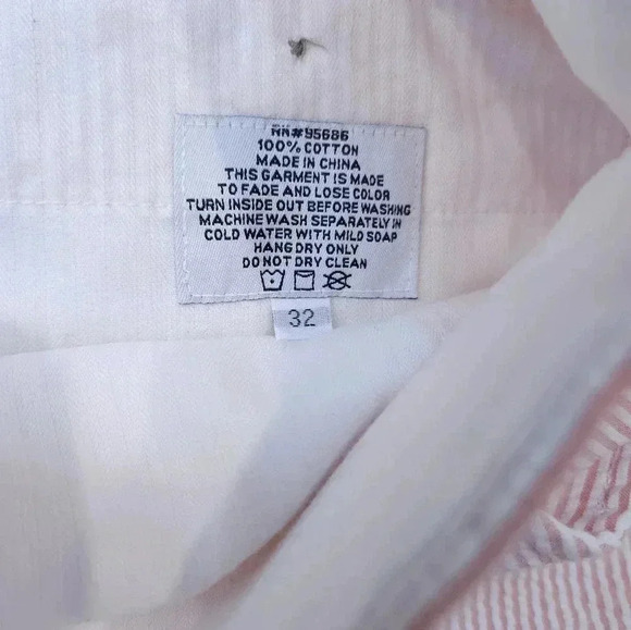 Murrays Toggery Mens Shorts Size 34 Seersucker - Picture 3 of 6